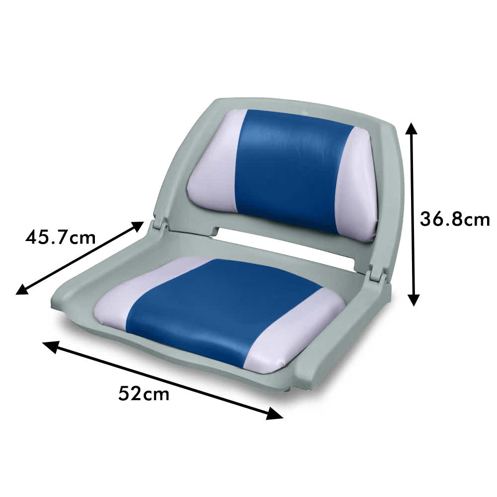 Sport Foldable Marine Boat Seats – Blue (Set of 2)