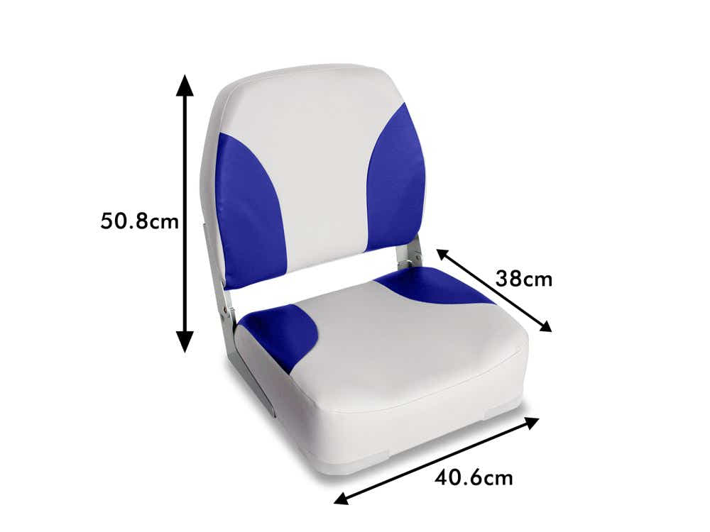 Premium Foldable Marine Boat Seats – Blue (Set of 2)