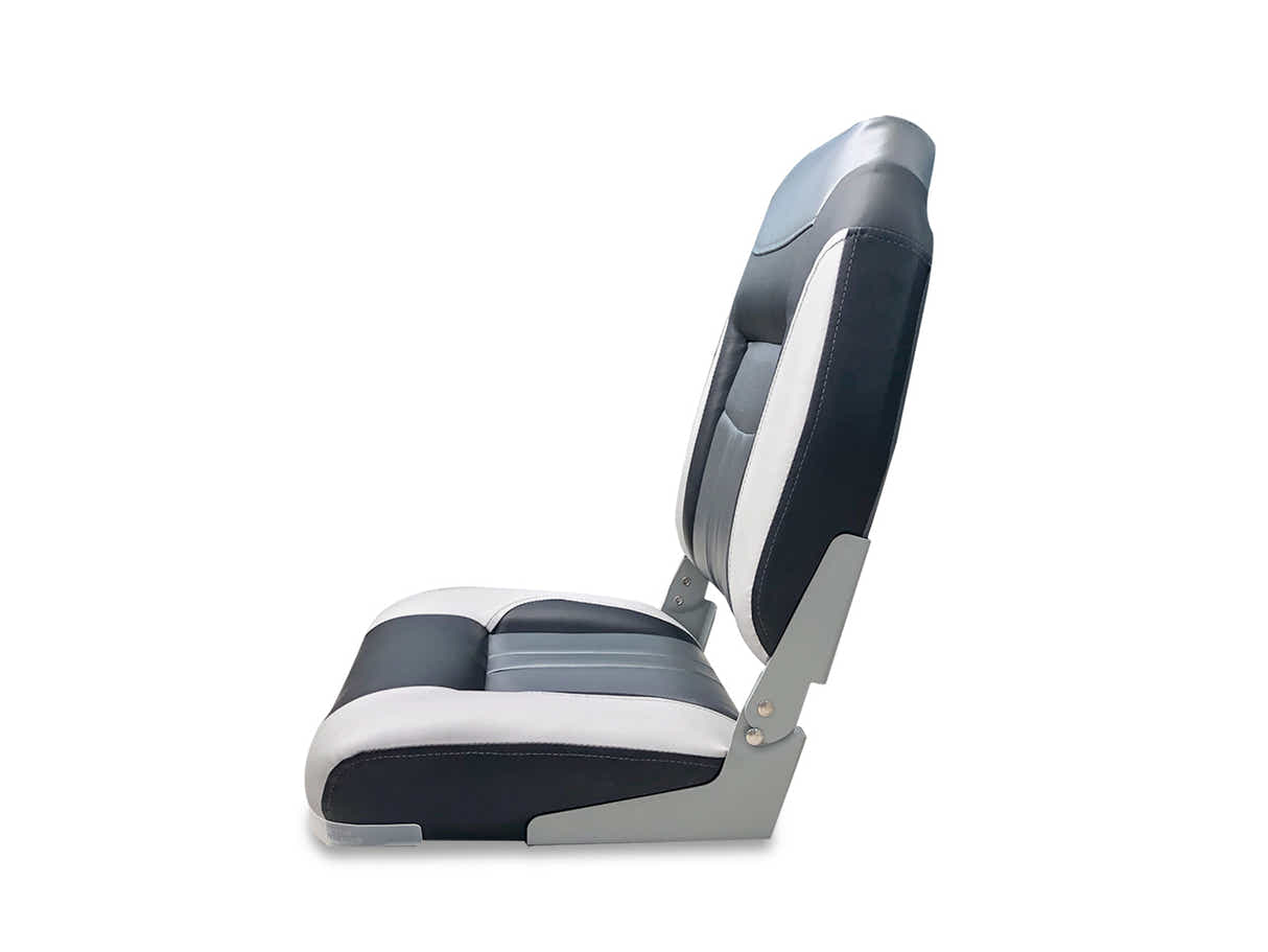 High-Back Boat Seat – Grey (Set of 2)