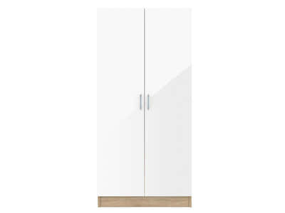 Bardalona 2-Door Wardrobe - Gloss White
