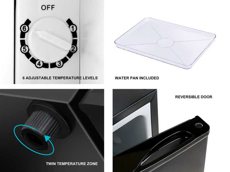 Novello Bar Fridge Black - Med/45L