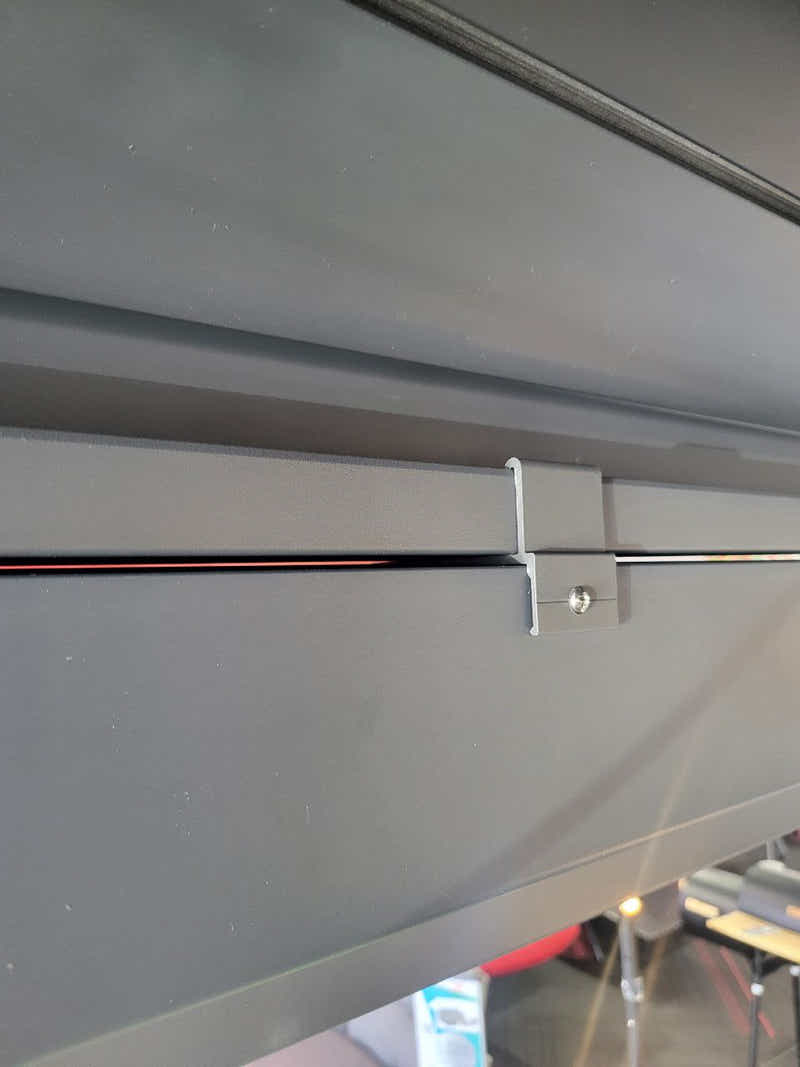 Pergola Blind with White Frame & Screen - 3m x 3m