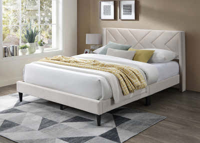 Breezy Bed Frame Beige - Queen