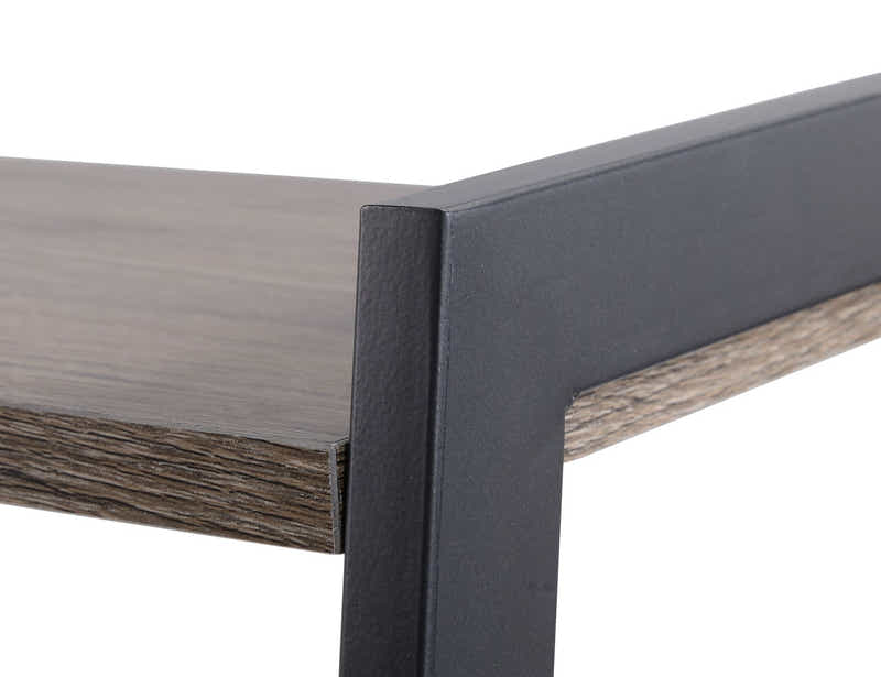 Metal Frame Desk and Bookcase Set