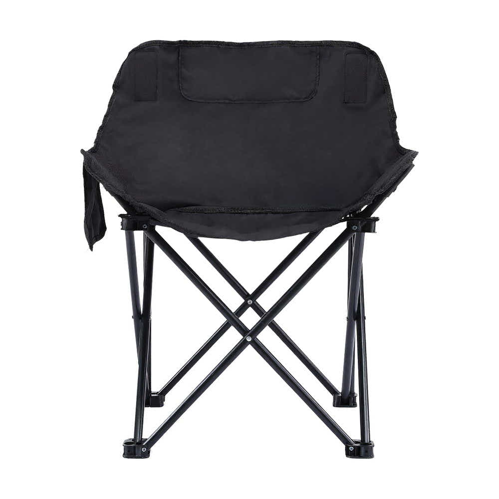 DS NA Weisshorn Folding Camping Chair Portable Seat Weight Capacity 120KG Black