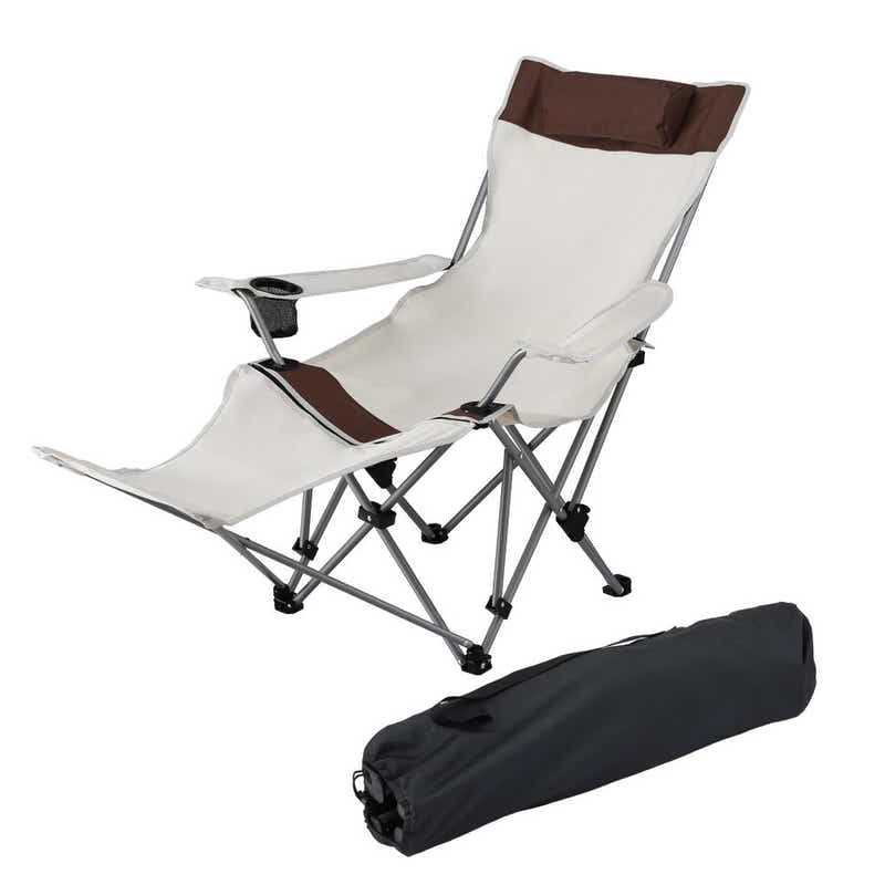 Camping Chair Reclining Adjustable Portable Outdoor Folding Lightweigh