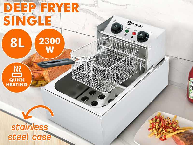 Single Tank Electric Fryer Large