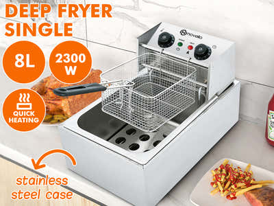 Single Tank Electric Fryer Large
