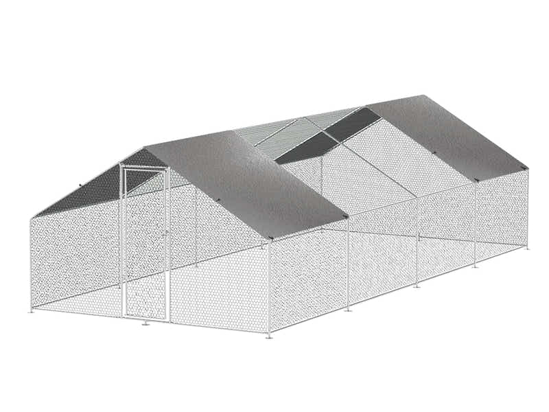 25mm Steel Chicken Coop - 3m x 8m x 2m