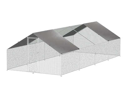 25mm Steel Chicken Coop - 3m x 8m x 2m