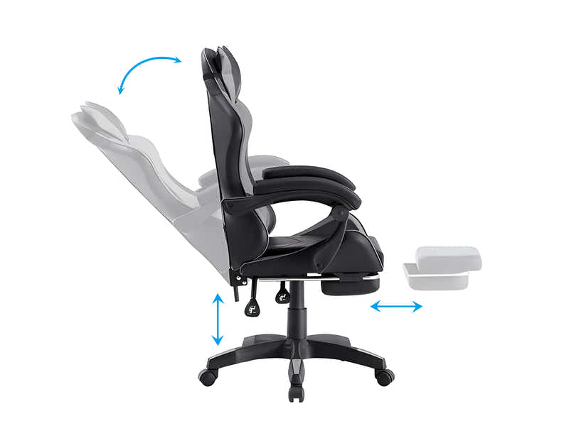 Chano Deluxe Gaming Chair PU Black