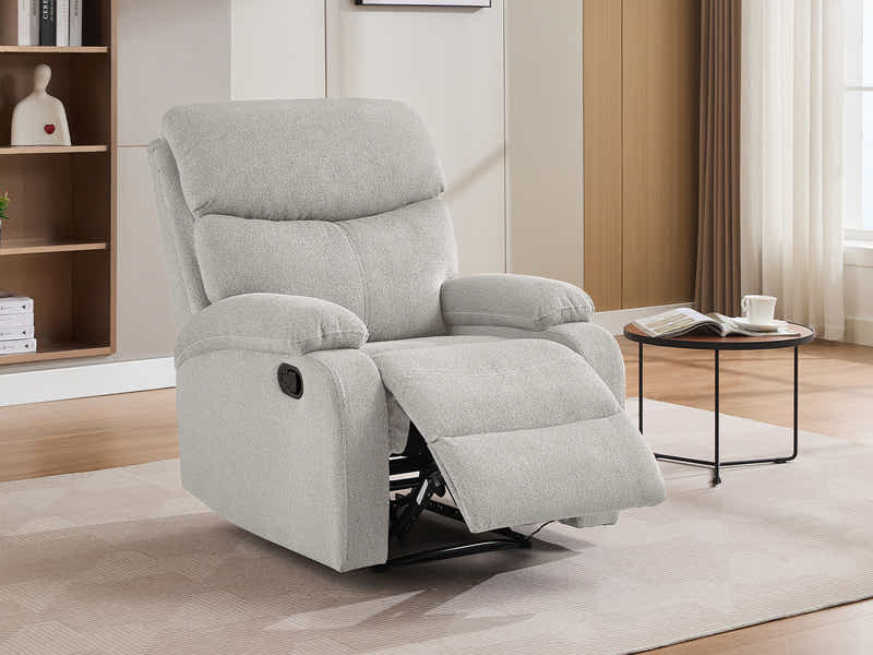 Giselle Boucle Recliner Chair - Beige
