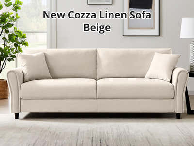 New Cozza Linen Sofa - Beige