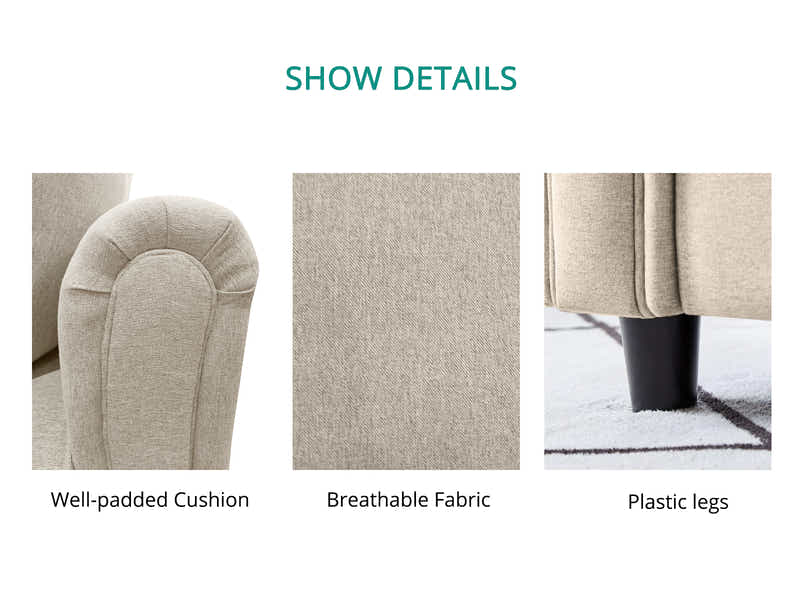 New Cozza Linen Sofa - Beige