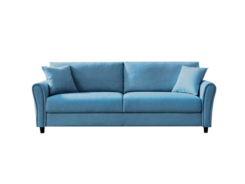 New Cozza Linen Sofa - Blue