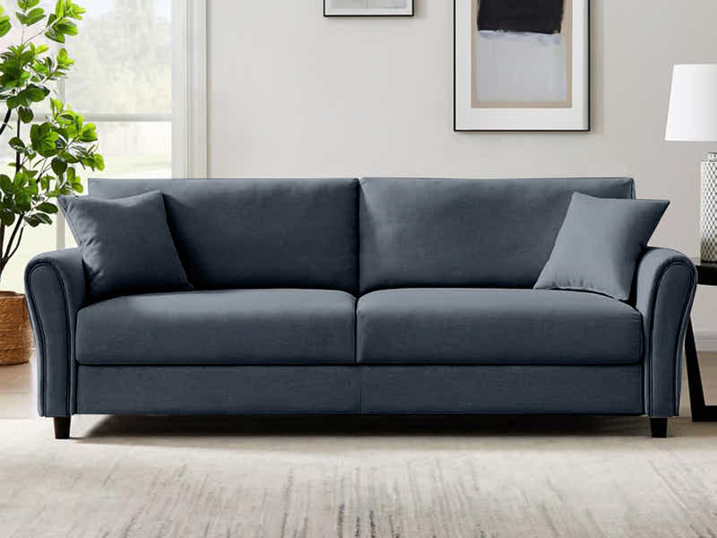 New Cozza Linen Sofa - Dark Grey