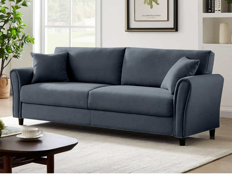 New Cozza Linen Sofa - Dark Grey