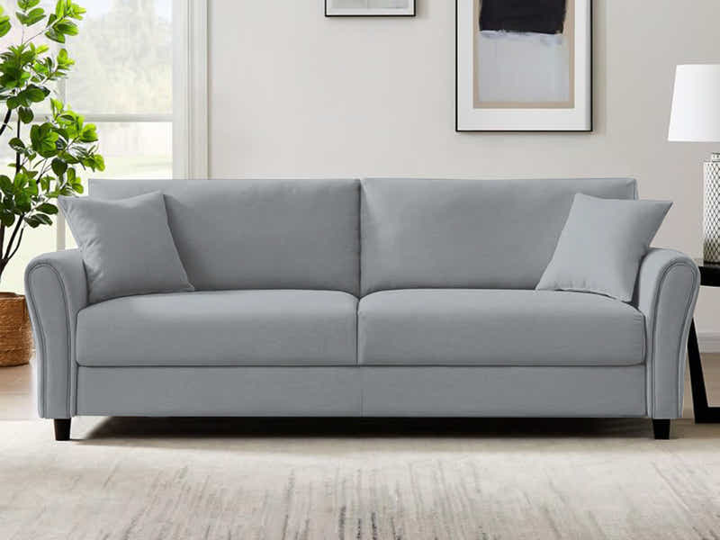 New Cozza Linen Sofa - Light Grey