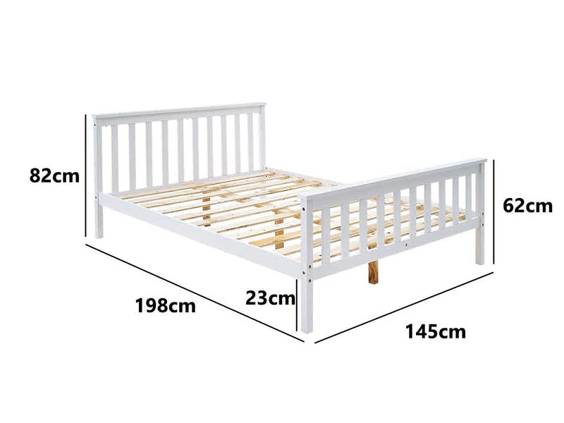 Hampshire Bed Frame White - Double