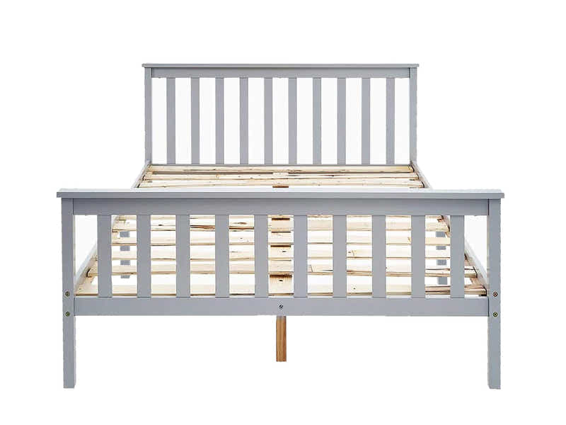 Hampshire Bed Frame Grey & Euro Top Mattress G31 – Queen (Combo)