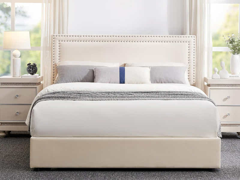 Ambria Bed Frame Beige - Double
