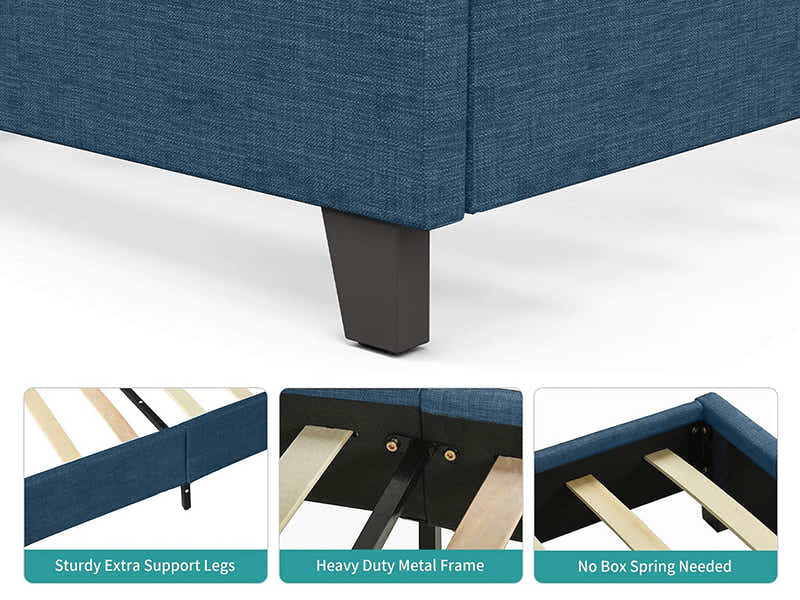 Banff Bed Frame Navy - Queen