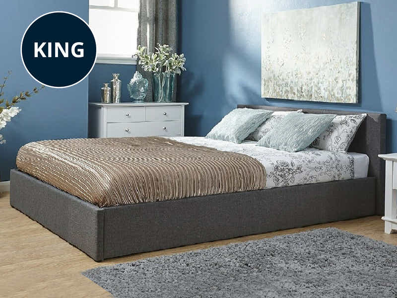 Bass Storage Bed Frame Grey - King