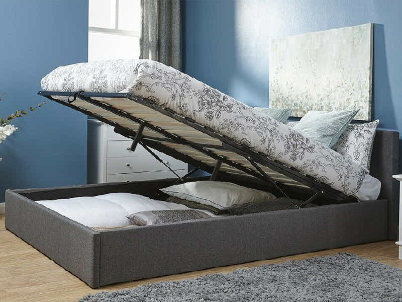 Bass Storage Bed Frame Grey - King