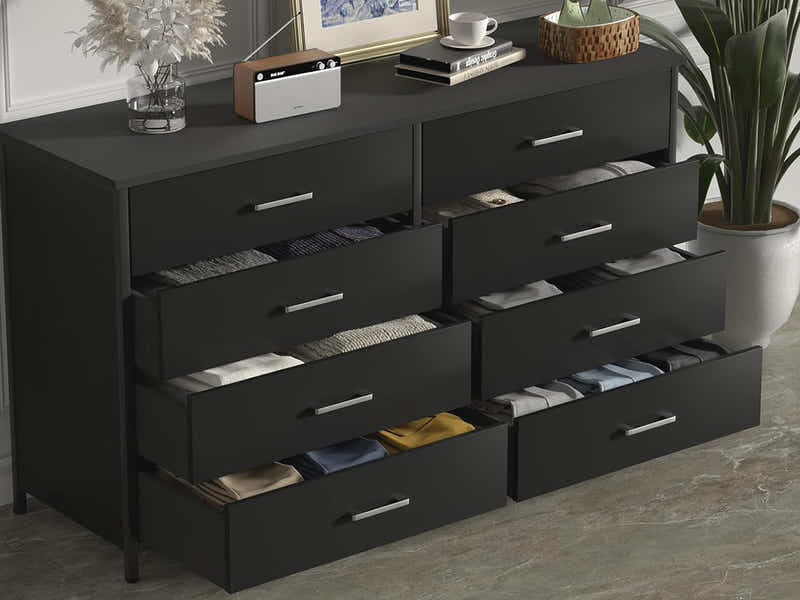 Irtiza 8-Drawer Lowboy