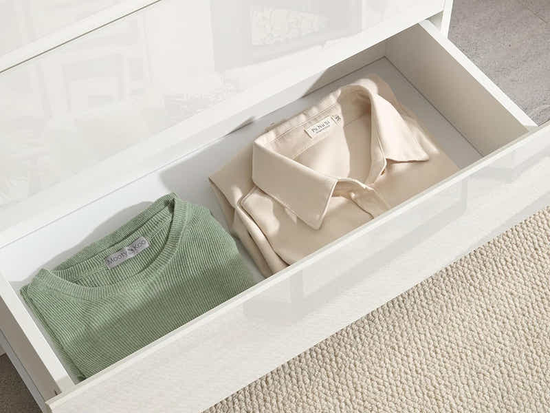 Serena 3-Drawer Chest - Glossy White