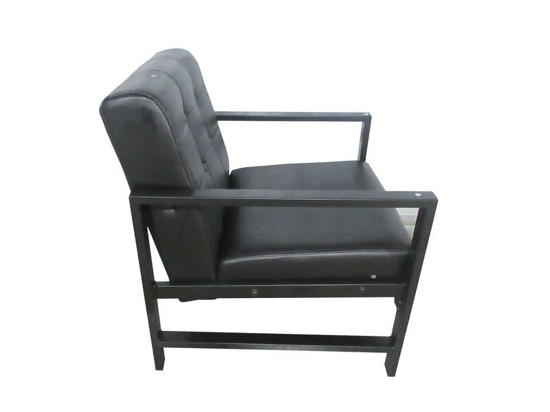 Midcent Accent Chair PU Black
