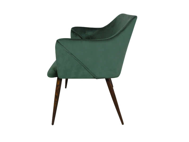 Zakeer Velvet Dining Chair Green - Set of 2