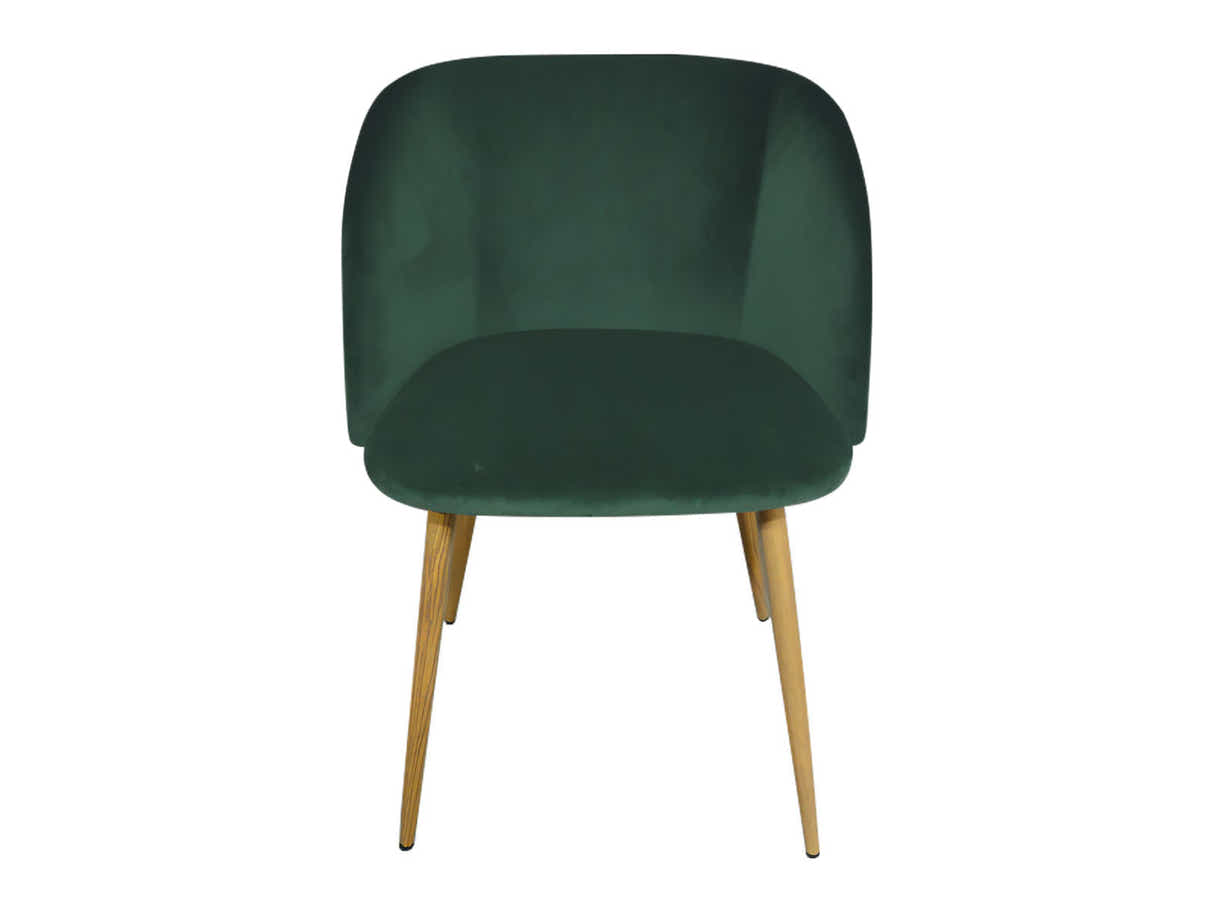 Kaila Round Dining Table - 120 cm & Parson Velvet Dining Chair Teal - Set of 4