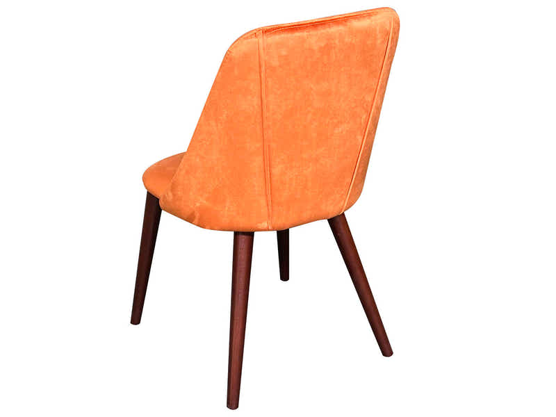 Evian Velvet Dining Chair Orange - Set of 2
