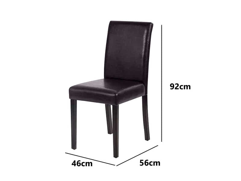 Cael Dining Chair Brown - Set of 4