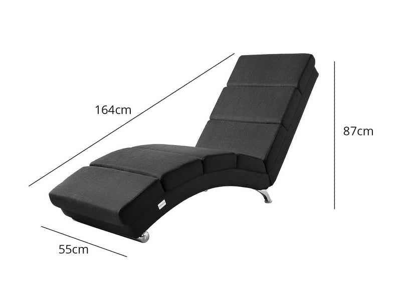 Renis Chaise Linen Black