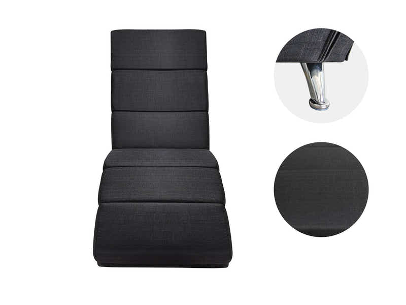 Renis Chaise Linen Black