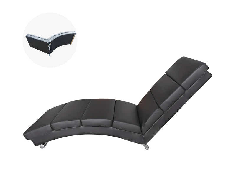Rillis Chaise PU Black