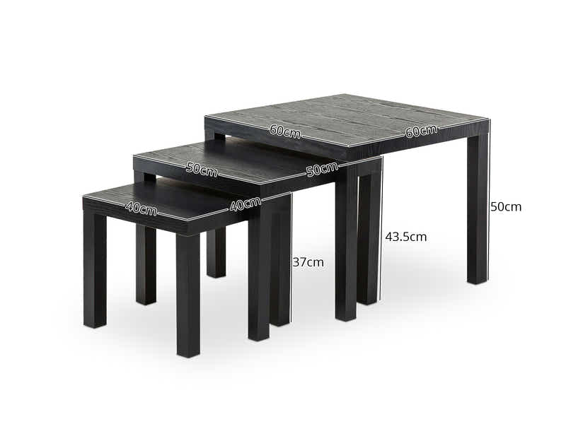 Rennick Nesting Table Set - Black