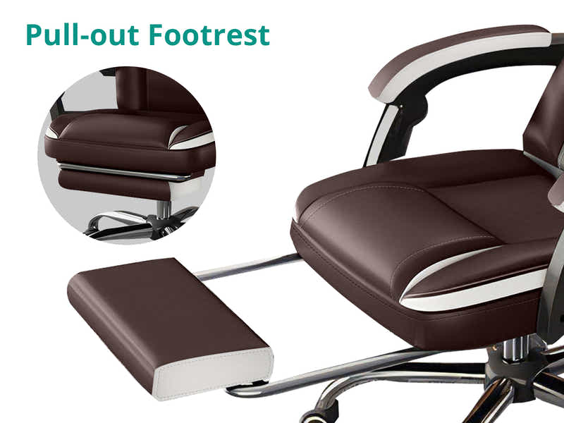 Siena Executive Office Chair PU Brown