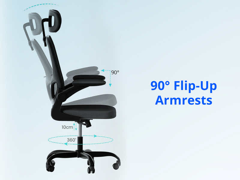 Etan Computer Desk 160 & Molina Mesh Task Chair Black+Black (Combo)