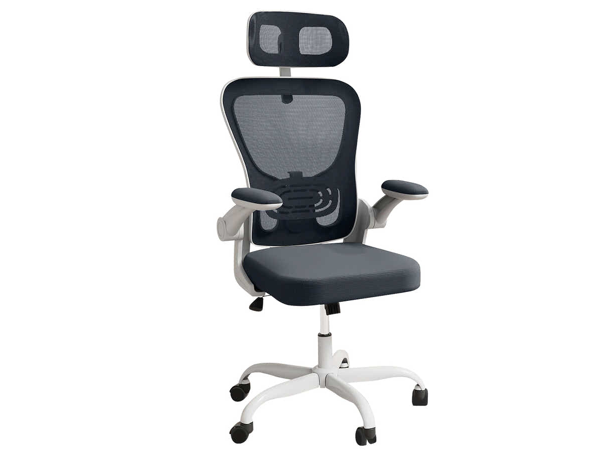 Molina Mesh Task Chair - White + Grey