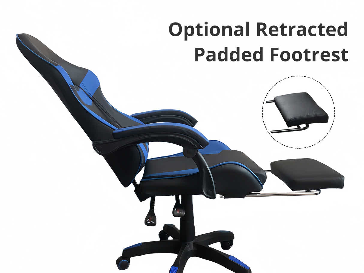 Faron Gaming Chair PVC Blue