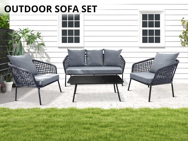 4pc Outdoor Sofa Set PE rattan