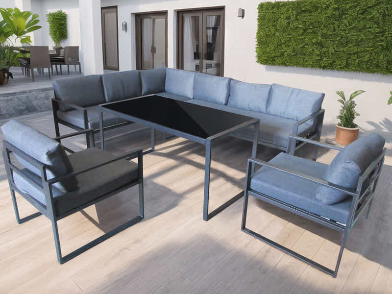 5pc Outdoor Corner Sofa Set PE