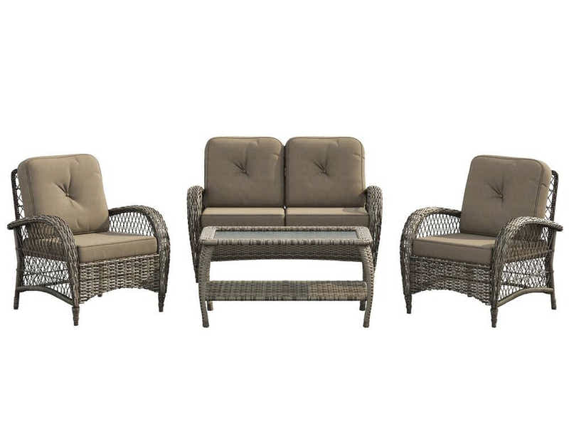 4pc Outdoor Sofa Set PE rattan