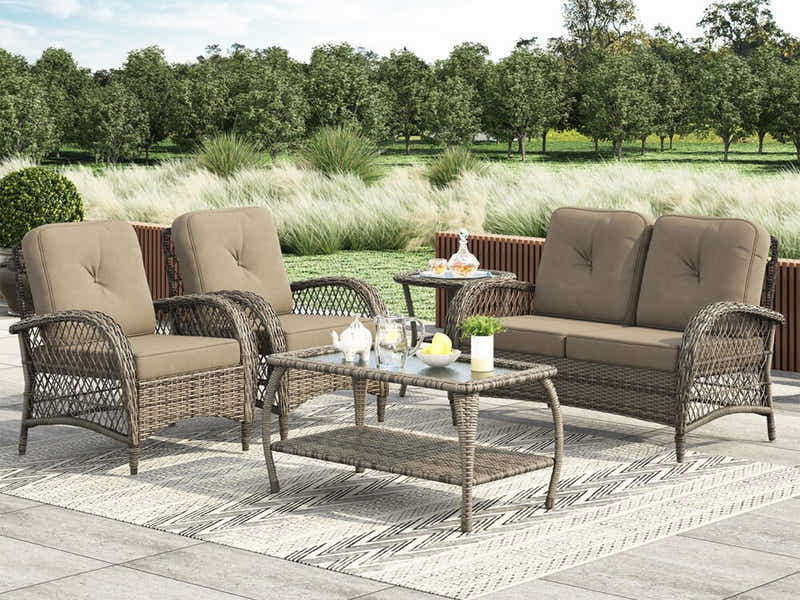 4pc Outdoor Sofa Set PE rattan