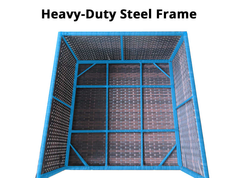 Hampton 4PC PE Rattan Outdoor Sofa Set