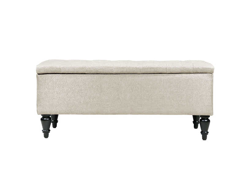 Abble Storage Ottoman Linen Beige M