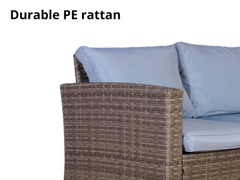 Outdoor Sofa with Storage PE wicker
